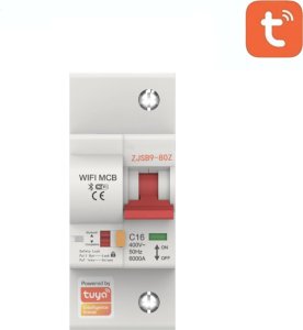 Moes Inteligentny bezpiecznik z pomiarem zużycia energii, 16A, 1 faza, Wi-Fi WCB-SC-1P16M Tuya 1