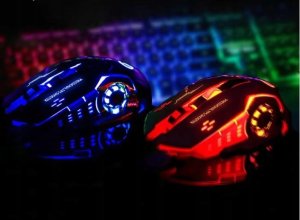 Mysz Vega ECOBOX* MYSZ PRZEWODOWA GAMINGOWA CZARNA PODŚWIETLANIE 7 KOLORÓW> 3