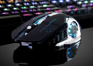 Mysz Vega ECOBOX* MYSZ PRZEWODOWA GAMINGOWA CZARNA PODŚWIETLANIE 7 KOLORÓW> 5