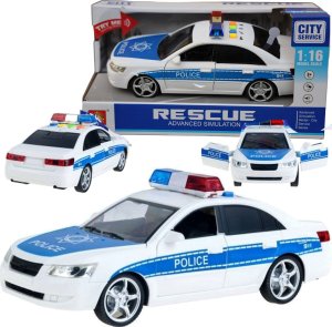 Sferazabawek Auto POLICJA SAMOCHÓD Z Dźwiękami I Światłem osobówka RADIOWÓZ POLICYJNY 1