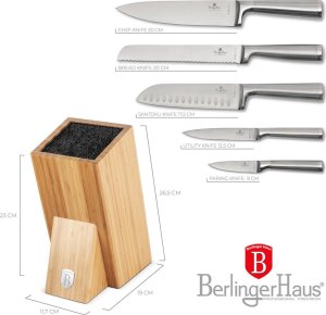 Berlinger Haus ZESTAW NOŻY BERLINGER HAUS BH-2805 W BLOKU BAMBUSOWYM 3