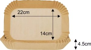 Klausberg Papier do pieczenia na frytki do frytkownicy beztłuszczowej - 100szt. (7783) 3