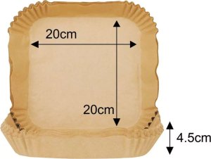 Klausberg WKŁAD PAPIEROWY DO FRYTOWNICY 20x20cm 100szt. KLAUSBERG KB-7782 5