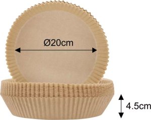 Klausberg Wkład papierowy do frytownicy 20cm 100szt. (KB-7780) 9