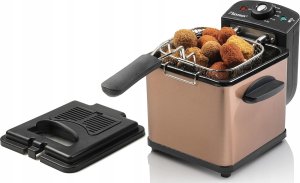 Frytkownica Bestron Bestron mini deep fryer AF100CO with cold zone technology (copper/black, 1,000 watts, 1.2 L) 1