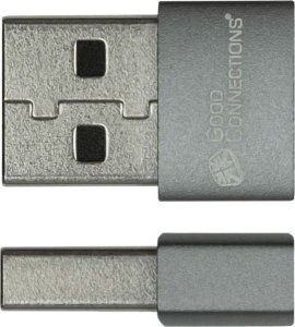 Adapter USB Good Connections USB-A - USB-C Szary  (USB-AD203-3) 3