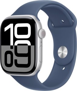 Smartwatch Apple Watch 10 GPS + Cellular 42mm Silver Alu M/L Niebieski  (MWX43ET/A) 1
