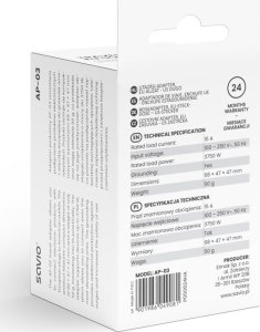 Savio Adapter podróżny AP-03 gniazdo EU - wtyk US 4