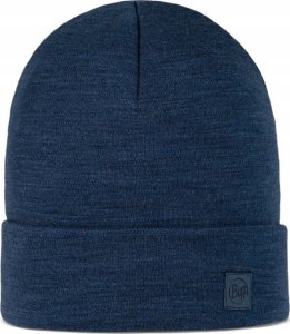 Buff Czapka BUFF MERINO HEAVYWEIGHT BEANIE SOLID NIGHT BLUE 1