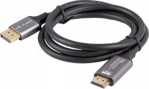 Lanberg Kabel adapter Lanberg Displayport (M) -> HDMI (M) 1,8M 4K czarno-srebrny 2