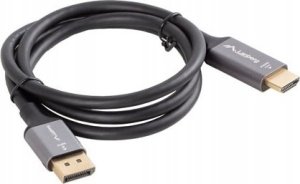 Lanberg Kabel adapter Lanberg Displayport (M) -> HDMI (M) 1,8M 4K czarno-srebrny 3