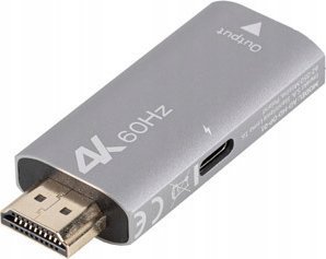 Adapter AV Lanberg HDMI - HDMI srebrny (AD-HD-DP-01) 2