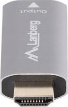Adapter AV Lanberg HDMI - HDMI srebrny (AD-HD-DP-01) 5