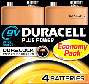 Duracell Duracell Batterie Plus NEW -9V  (MN1604/6LR61)          4St. 5