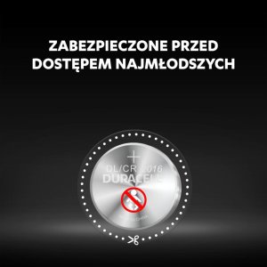 Duracell Duracell Batterie Knopfzelle CR2016 3.0V Lithium        5St. 3