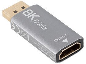 Adapter AV Lanberg DisplayPort - HDMI srebrny (AD-DP-HD-03) 2