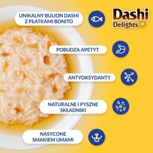 Inaba Foods INABA Dashi Delights Kurcz. Tuńczyk&Przegrzebki - Przysmak dla kotów - 70g 1