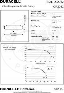 Duracell Duracell Batterie Knopfzelle CR2032 3.0V Lithium        5St. 6
