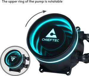 Chłodzenie wodne Chieftec Iceberg 360 Dark (CLC-360-BLK) 7