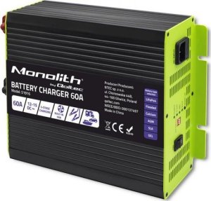 Qoltec Ładowarka inteligentna Qoltec Monolith do akumulatorów LiFePO4 AGM GEL SLA | 60A | 12V 1