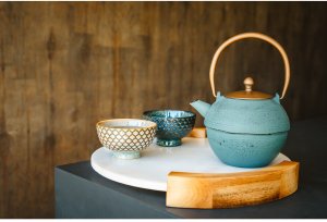 Bredemeijer Bredemeijer Teapot Sakura 1,2l Cast Iron blue 153040 2