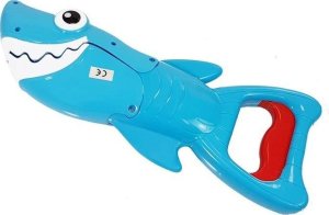 LeanToys Gra Kąpielowa Rekin Łowca Rybek Siatka Podbierak 3