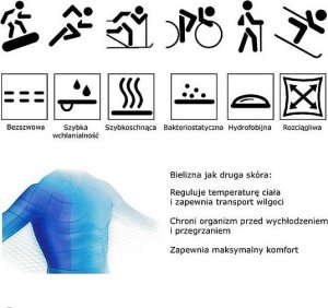 Brugi Męski Zestaw bielizny termoaktywnej 4RCG 30