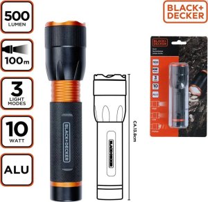 Latarka Black&Decker LATARKA TAKTYCZNA ALUMINIOWA 10W 500 Lumenów 5