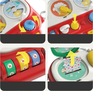 LeanToys Tablica Edukacyjna Dla Małych Odkrywców Kreatywna Sensoryczna Czerwona 3
