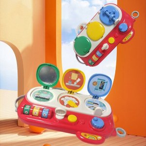 LeanToys Tablica Edukacyjna Dla Małych Odkrywców Kreatywna Sensoryczna Czerwona 7