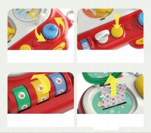 LeanToys Tablica Edukacyjna Dla Małych Odkrywców Kreatywna Sensoryczna Czerwona 8
