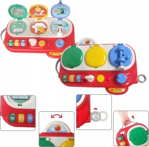 LeanToys Tablica Edukacyjna Dla Małych Odkrywców Kreatywna Sensoryczna Czerwona 9