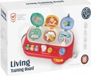 LeanToys Tablica Edukacyjna Dla Małych Odkrywców Kreatywna Sensoryczna Czerwona 10