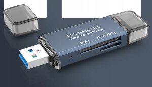 Czytnik Czytnik kart USB3.0 + TypeC 4