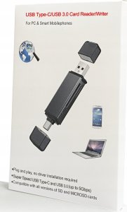 Czytnik Czytnik kart USB3.0 + TypeC 8
