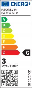 Taśma LED Prescot Prescot Premium E020-050-10-RGB+NW taśma LED biała 2