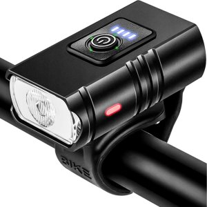 Alogy Lampka rowerowa przednia wodoodporna Alogy światełko LED oświetlenie przód na rower kierownicę 800lm 12