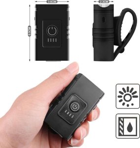 Alogy Lampka rowerowa przednia wodoodporna Alogy światełko LED oświetlenie przód na rower kierownicę 800lm 2