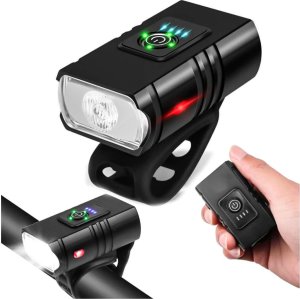 Alogy Lampka rowerowa przednia wodoodporna Alogy światełko LED oświetlenie przód na rower kierownicę 800lm 8