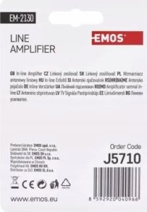 Emos Liniowy wzmacniacz antenowy Emos J5710 30 dB 5