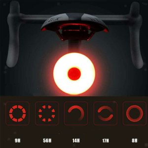 Alogy Lampka rowerowa Światło rowerowe Tylne czerwone LED pod siodełko Migająca lampa na rower tył 3