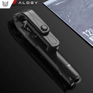 Selfie stick Alogy Selfie stick statyw Tripod uchwyt na telefon Alogy Trójnóg kijek do zdjęć selfie pilot Bluetooth 360 Czarny 12