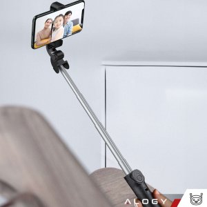 Selfie stick Alogy Selfie stick statyw Tripod uchwyt na telefon Alogy Trójnóg kijek do zdjęć selfie pilot Bluetooth 360 Czarny 13