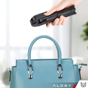 Selfie stick Alogy Selfie stick statyw Tripod uchwyt na telefon Alogy Trójnóg kijek do zdjęć selfie pilot Bluetooth 360 Czarny 8