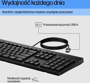 Klawiatura HP 125 (125 Wired Keyboard Spanish) 2
