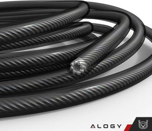 Skakanka sportowa Alogy Skakanka bokserska regulowana Crossfit Fitness Alogy Sport z wymiennymi linkami 300cm łożyska wygodna Czarna 12