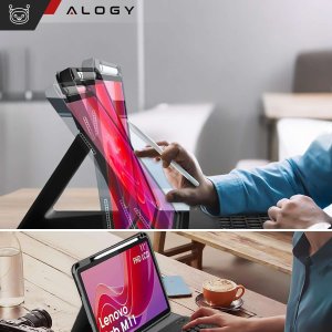 Alogy Etui z klawiaturą do Lenovo Tab M11 10.95" TB330FU / TB330XU / TB331FC klawiatura Bluetooth case Alogy Czarne 5