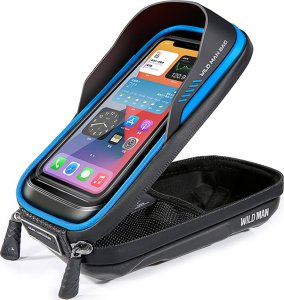 WildMan Etui/uchwyt rowerowy WILDMAN L ES16 sakwa na ramę czarna/black 6