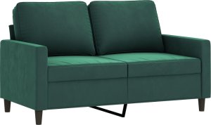 vidaXL 3-cz. komplet wypoczynkowy z poduszkami, ciemnozielony, aksamit 3