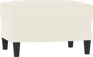 vidaXL Sofa 3-osobowa, kremowa, 180 cm, tapicerowana aksamit 5